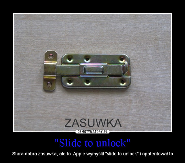 "Slide to unlock"
