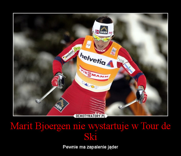 Marit Bjoergen nie wystartuje w Tour de Ski