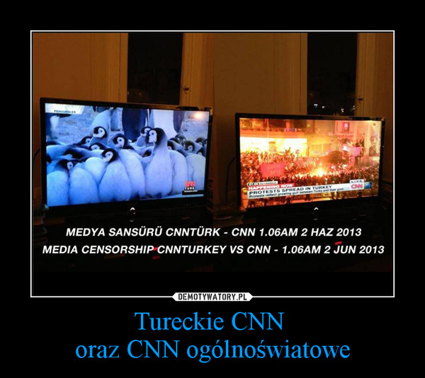 Tureckie CNN oraz CNN ogólnoświatowe –  