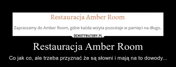 Restauracja Amber Room