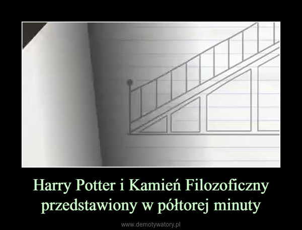 Harry Potter i Kamień Filozoficzny przedstawiony w półtorej minuty –  