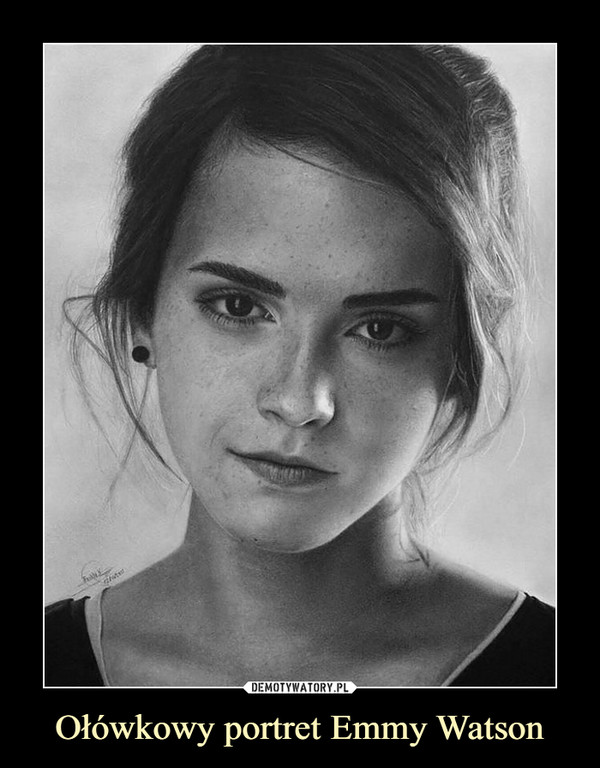 Ołówkowy portret Emmy Watson –  