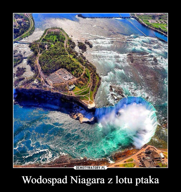 Wodospad Niagara z lotu ptaka –  