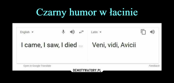 Czarny humor w łacinie