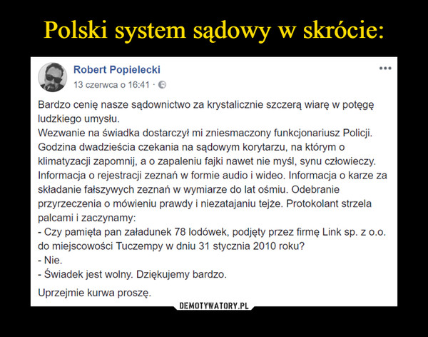Polski system sądowy w skrócie: