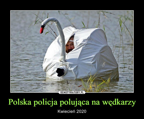 Polska policja polująca na wędkarzy
