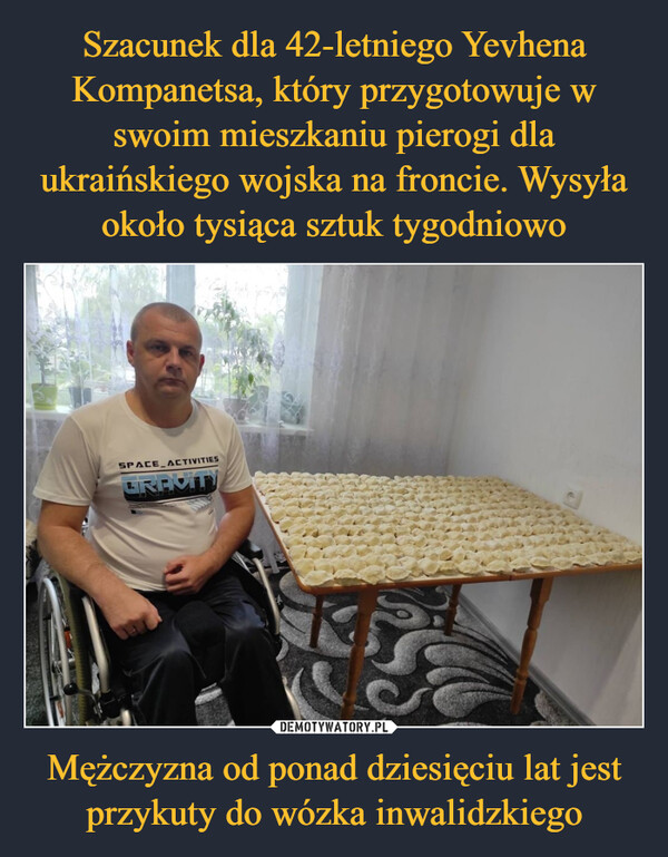 Mężczyzna od ponad dziesięciu lat jest przykuty do wózka inwalidzkiego –  