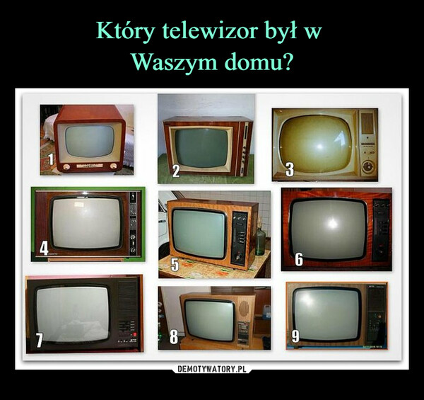 Który telewizor był w 
Waszym domu?