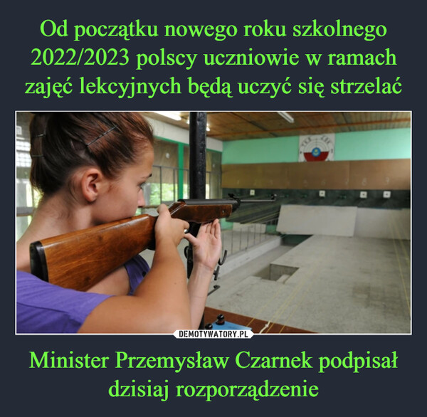 Minister Przemysław Czarnek podpisał dzisiaj rozporządzenie –  
