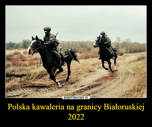 Polska kawaleria na granicy Białoruskiej 2022 –  