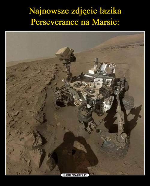 Najnowsze zdjęcie łazika Perseverance na Marsie: