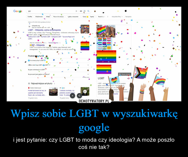 Wpisz sobie LGBT w wyszukiwarkę google