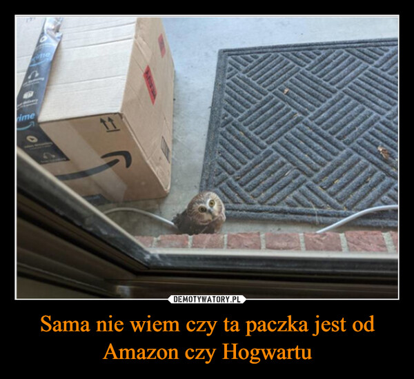 Sama nie wiem czy ta paczka jest od Amazon czy Hogwartu