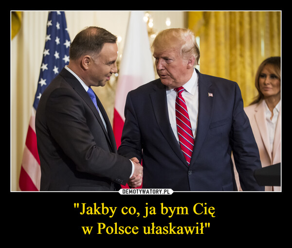 "Jakby co, ja bym Cię 
w Polsce ułaskawił"